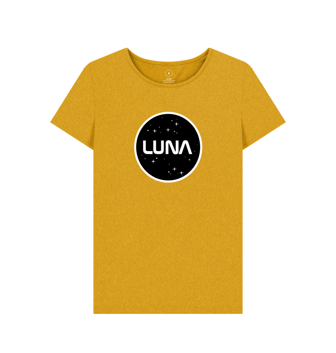 Sunflower Yellow Womens 'LUNA CONSTELLATION' REMILL Recycled Tee