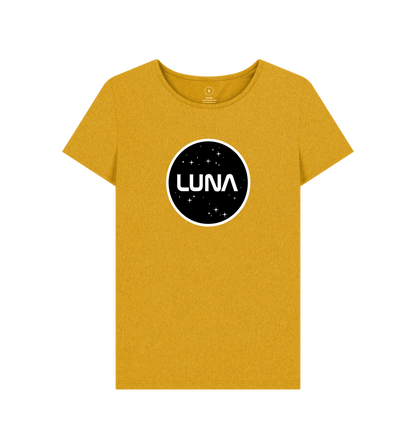 Sunflower Yellow Womens 'LUNA CONSTELLATION' REMILL Recycled Tee