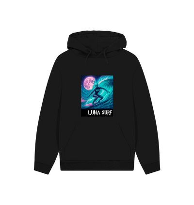 Black Printed Hoody Front