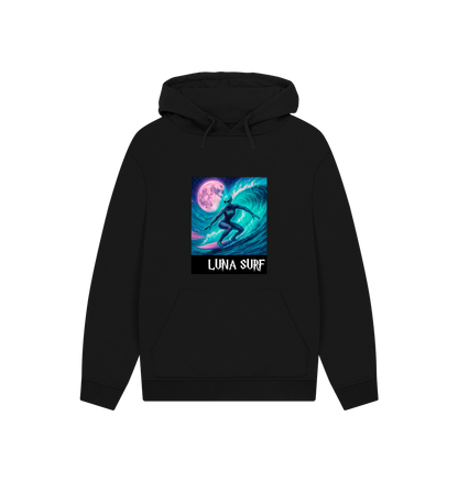 Black Printed Hoody Front