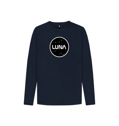 Navy Blue Kids Luna Constellation Long Sleeve Tee