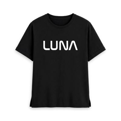 Black Printed T-shirt Front