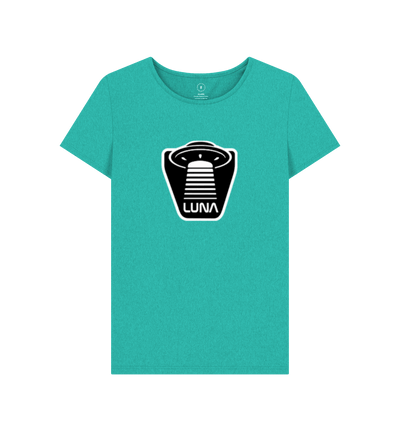 Seagrass Green Womens 'UFO BEAMED' REMILL Recycled Tee