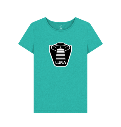 Seagrass Green Womens 'UFO BEAMED' REMILL Recycled Tee