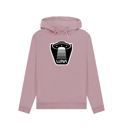 Mauve Womens Pullover Hoodie 'UFO Beam'