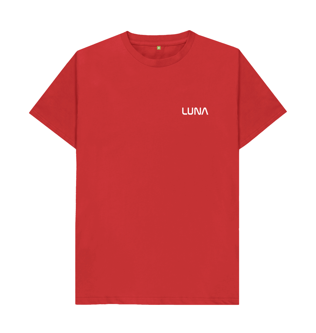 Red Mens Beamed Alien Tee