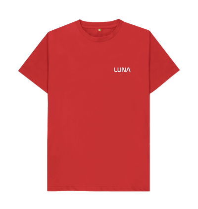Red Mens Beamed Alien Tee