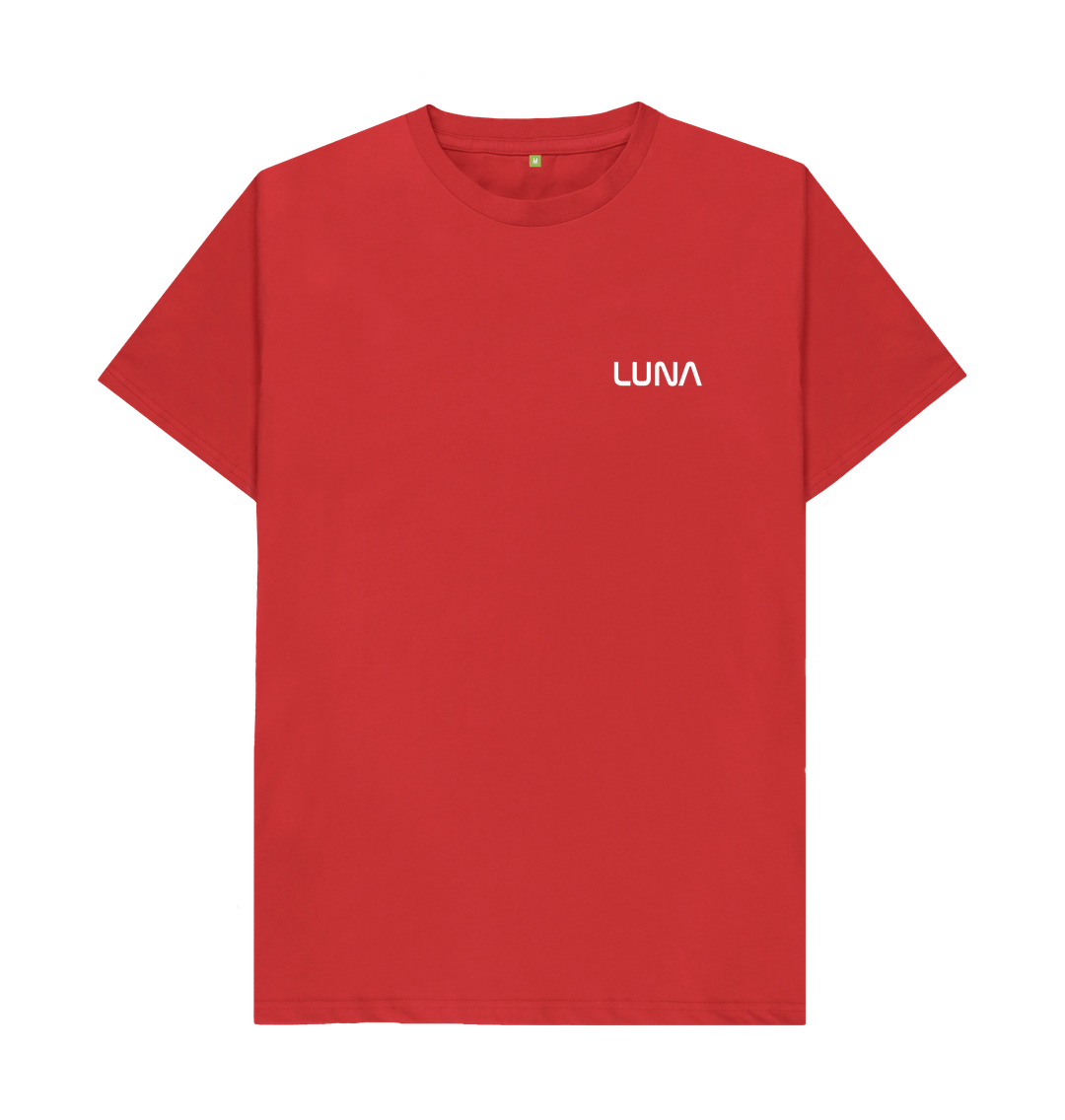 Red Mens Beamed Alien Tee