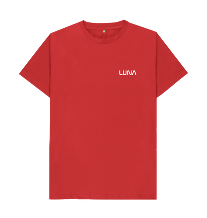 Red Mens Beamed Alien Tee