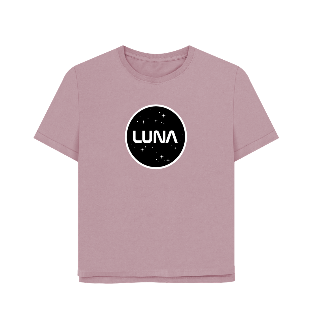 Mauve Womens Relaxed Fit Tee 'Luna Constellation'