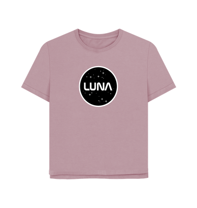 Mauve Womens Relaxed Fit Tee 'Luna Constellation'