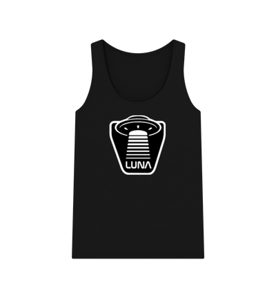 Black Womens Vest Top 'UFO Beam'