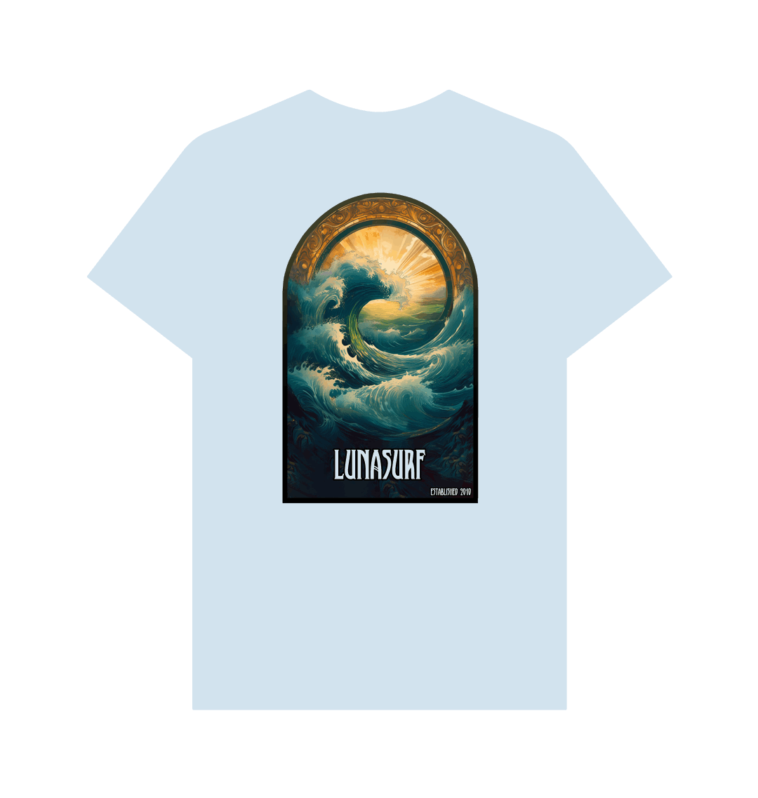 Sky Blue Printed T-shirt
