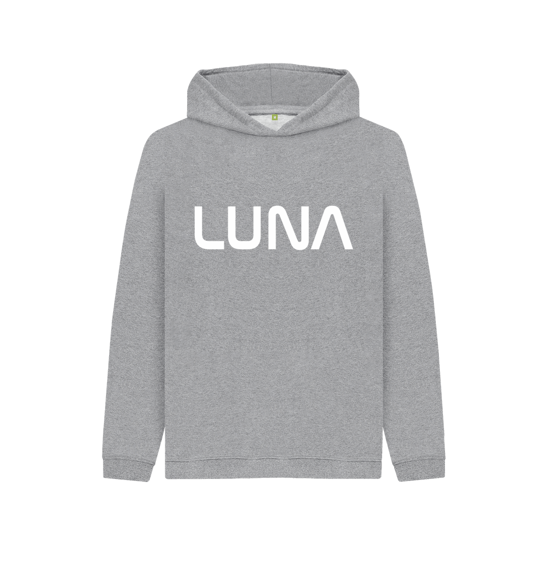 Athletic Grey Kids Astro Text Logo Hoodie