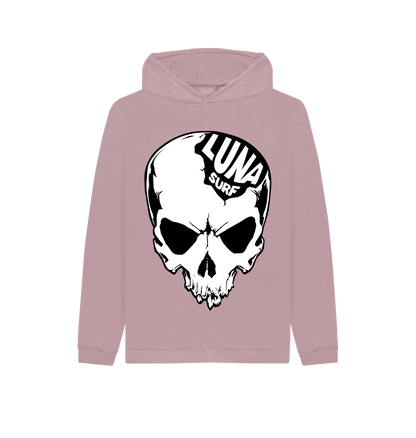 Mauve Kids Alien Skull Hoodie