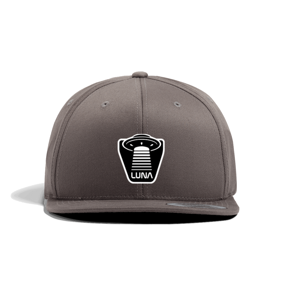 Dark Grey Luna BEAMED Snapback Cap