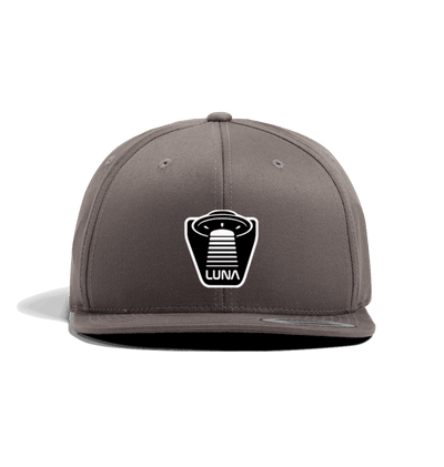 Dark Grey Luna BEAMED Snapback Cap