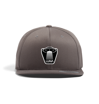 Dark Grey Luna BEAMED Snapback Cap