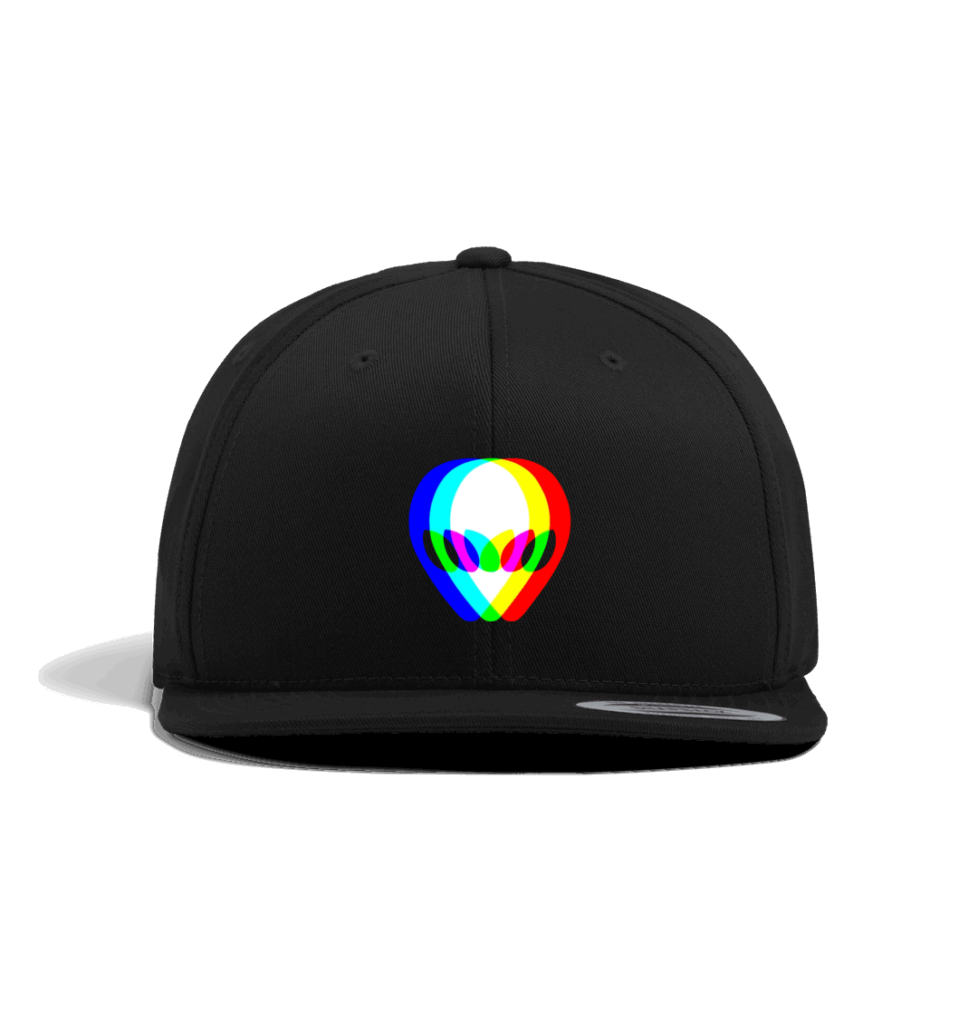 Black Luna 3D Alien Snapback Cap