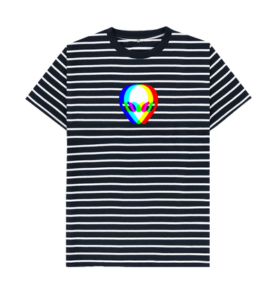 White Stripes Printed Premium T-Shirt