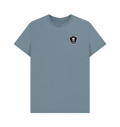 Stone Blue Mens 'UFO BEAMED' Tee | Large Back Print