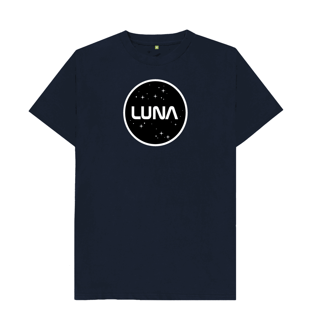 Navy Blue Round Luna Logo Tee