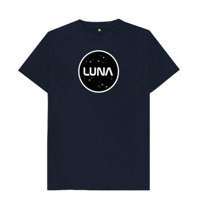 Navy Blue Round Luna Logo Tee