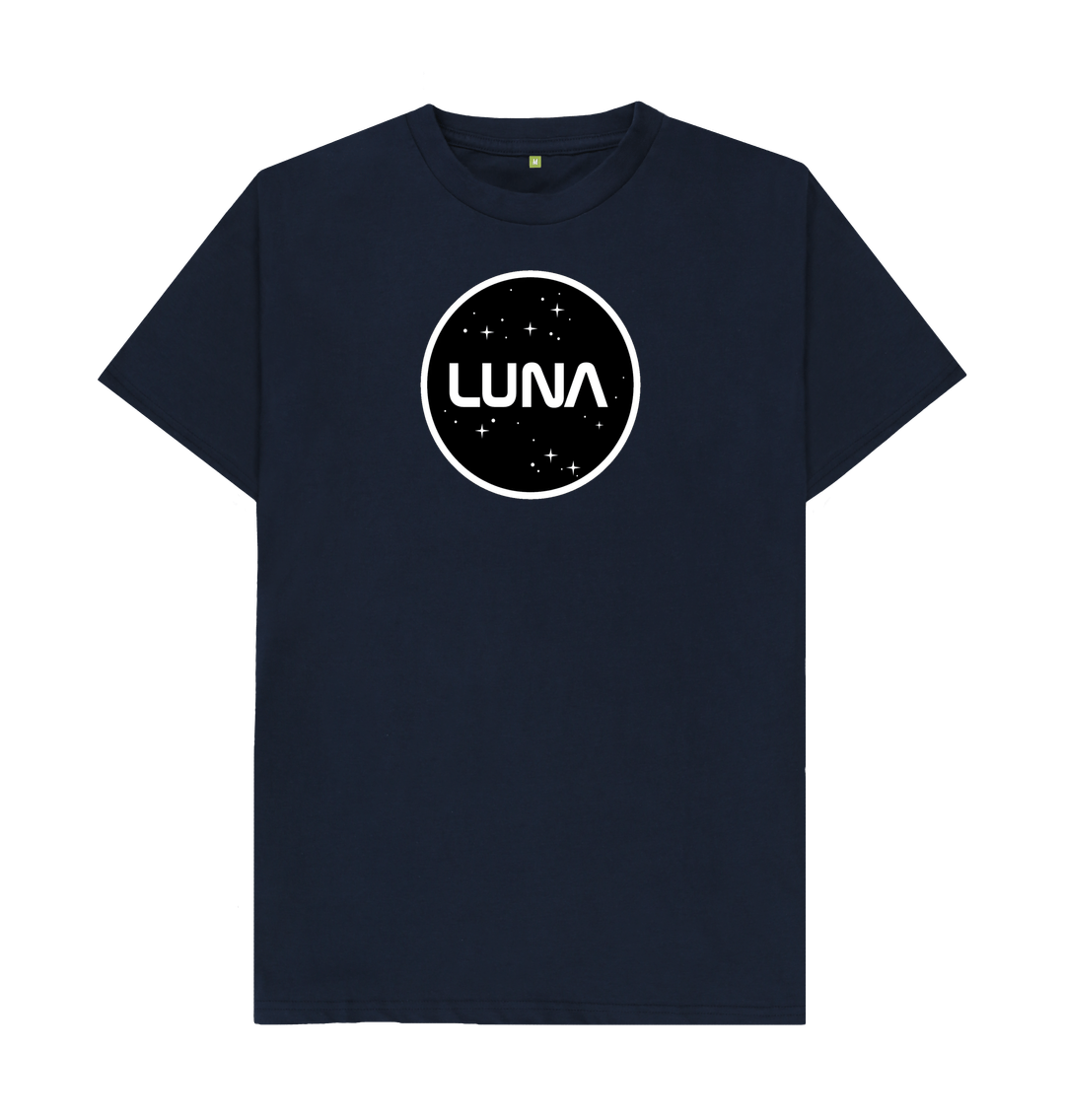 Navy Blue Round Luna Logo Tee