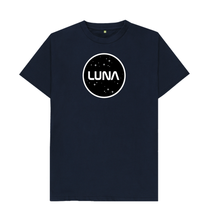 Navy Blue Round Luna Logo Tee