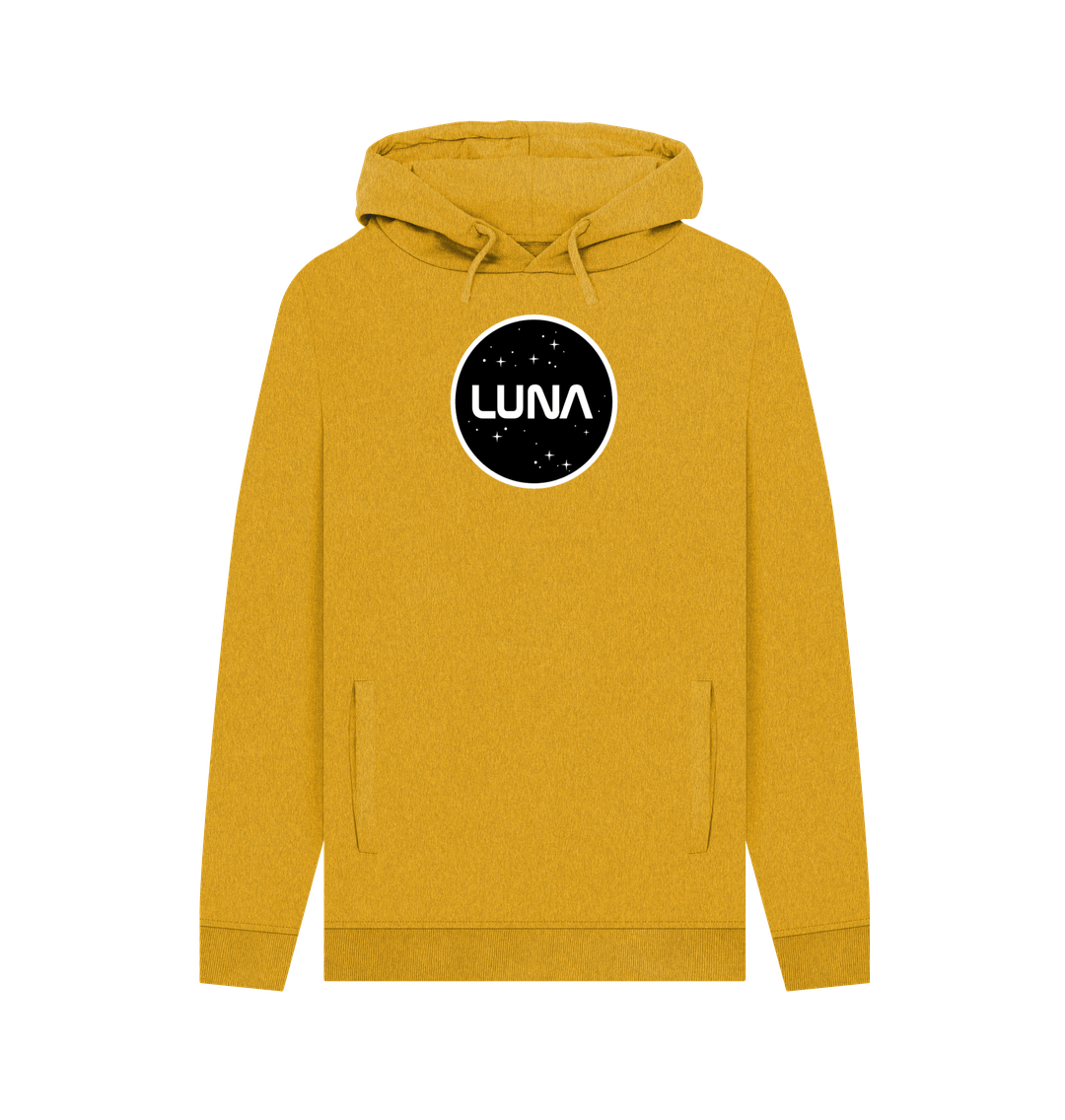 Sunflower Yellow Mens 'LUNA CONSTELLATION' REMILL Recycled Hoodie