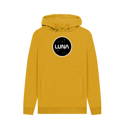 Sunflower Yellow Mens 'LUNA CONSTELLATION' REMILL Recycled Hoodie