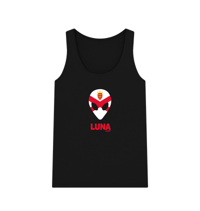 Black Womens Jersey Alien Vest Top