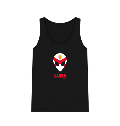 Black Womens Jersey Alien Vest Top