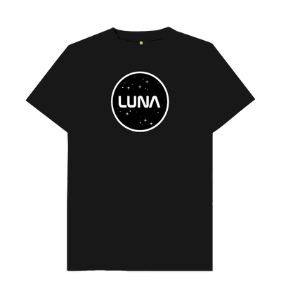 Black Round Luna Logo Tee