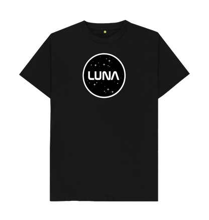 Black Round Luna Logo Tee