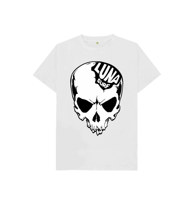 White Kids Alien Skull Tee