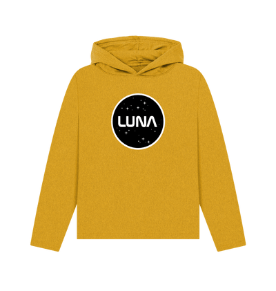 Sunflower Yellow Womens Relaxed Fit 'LUNA CONSTELLATION' REMILL Recycled Hoodie