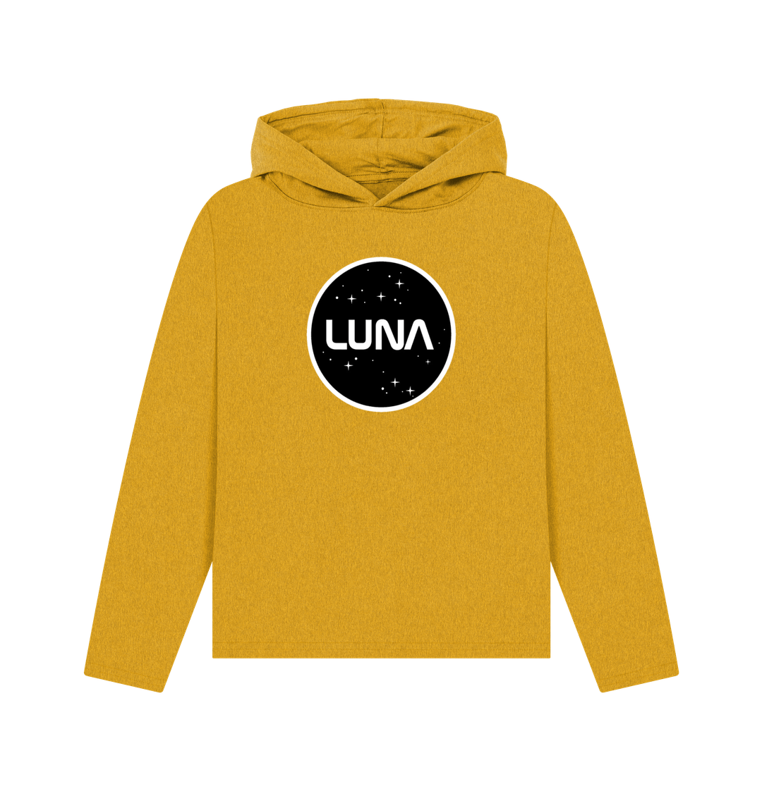 Sunflower Yellow Womens Relaxed Fit 'LUNA CONSTELLATION' REMILL Recycled Hoodie