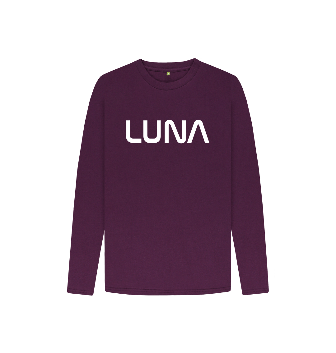 Purple Kids Astro Logo Long Sleeve Tee