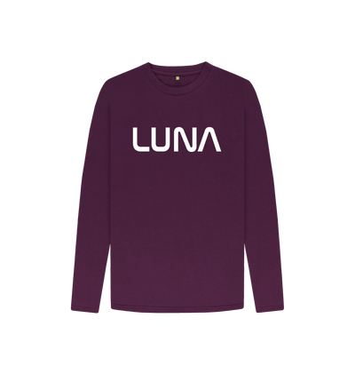 Purple Kids Astro Logo Long Sleeve Tee
