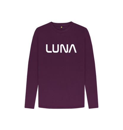 Purple Kids Astro Logo Long Sleeve Tee