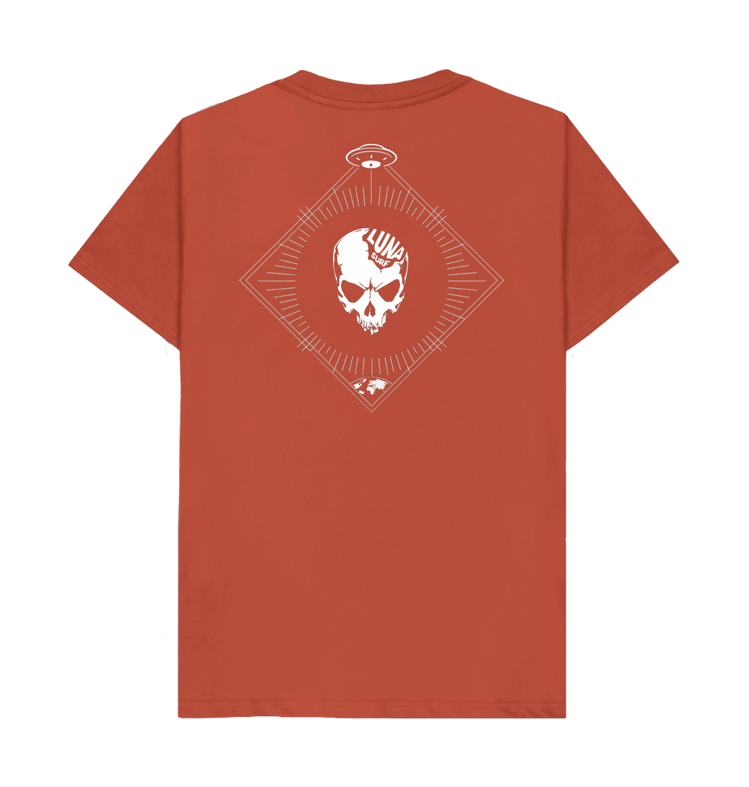Mens Beamed Alien Tee Back Logo