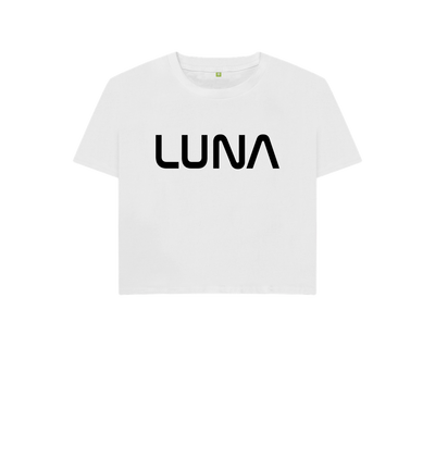 White Womens Boxy Astro Tee