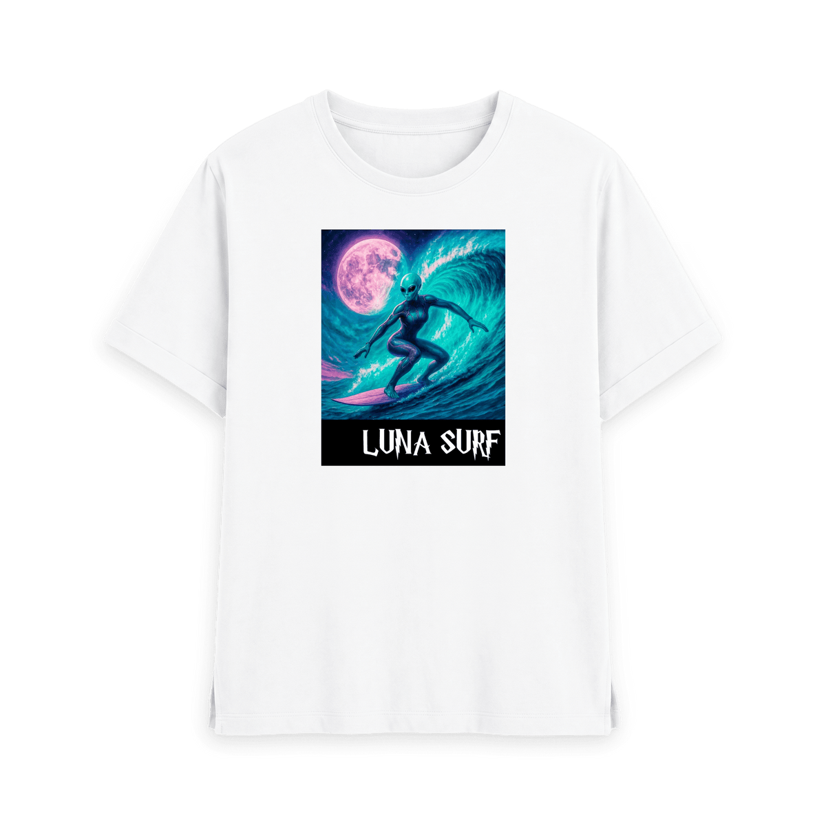 White Printed T-shirt Front