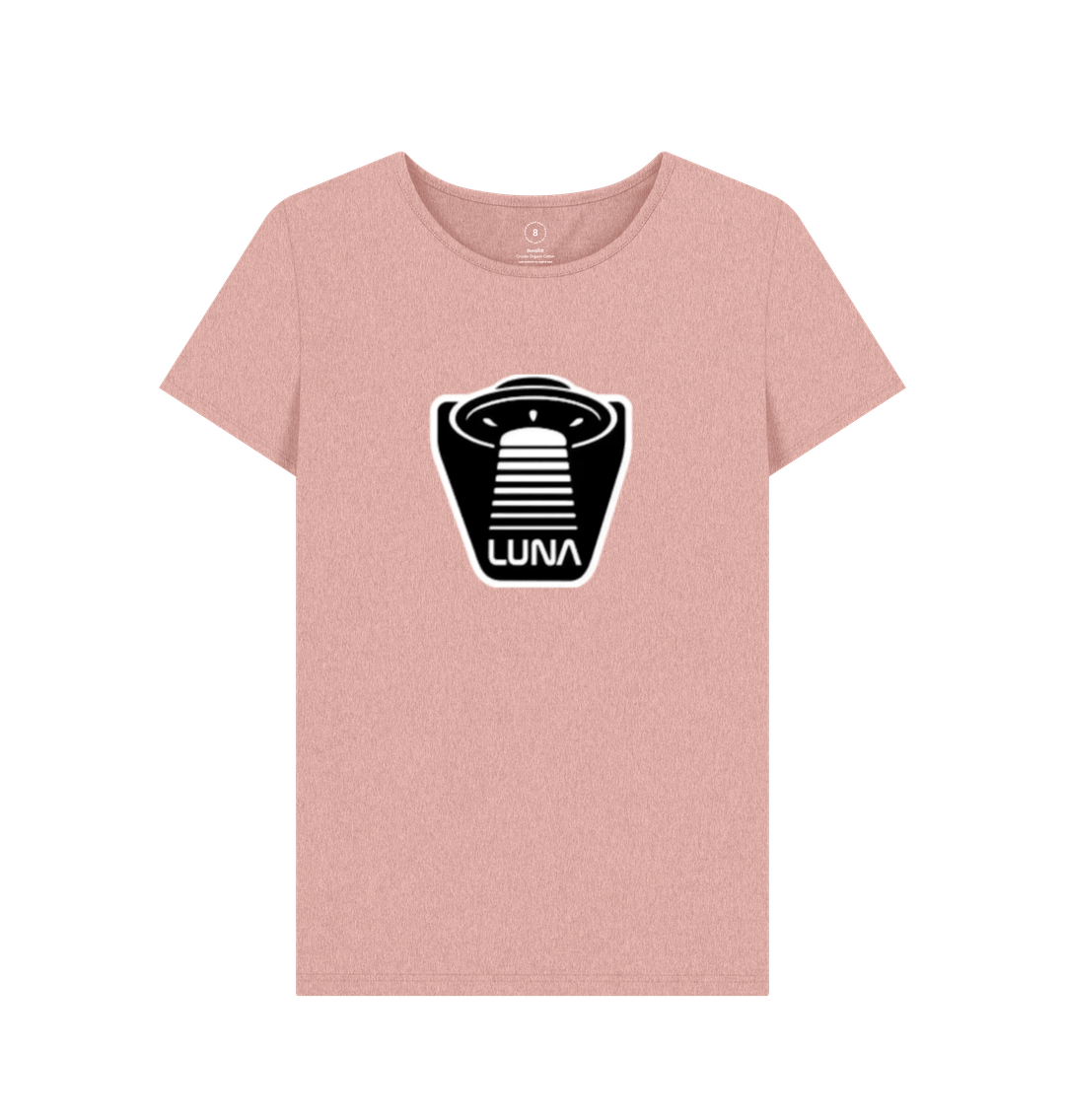 Sunset Pink Womens 'UFO BEAMED' REMILL Recycled Tee