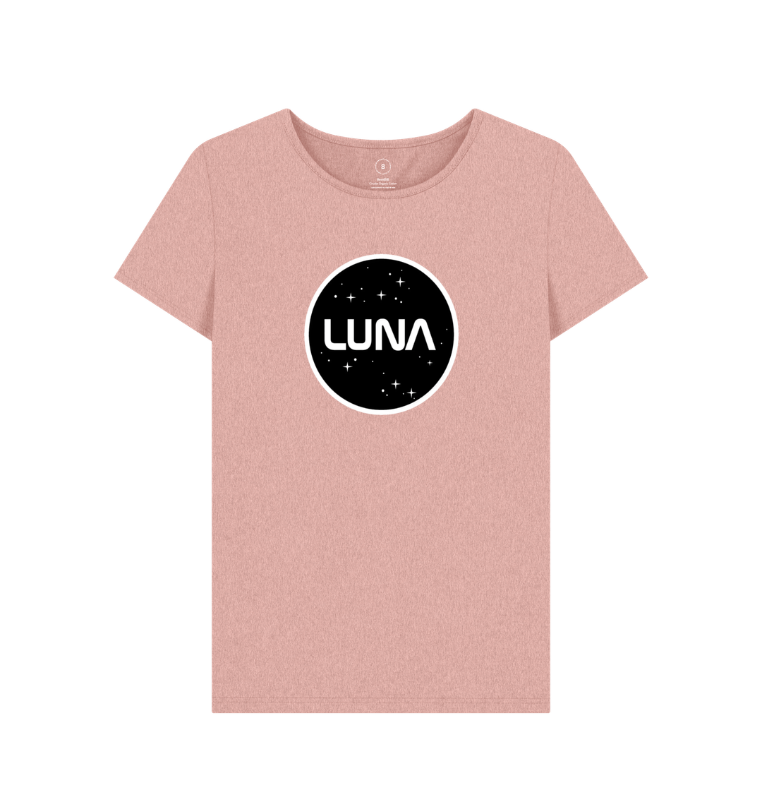 Sunset Pink Womens 'LUNA CONSTELLATION' REMILL Recycled Tee