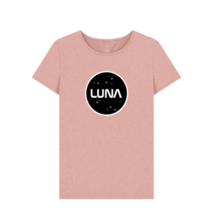 Sunset Pink Womens 'LUNA CONSTELLATION' REMILL Recycled Tee