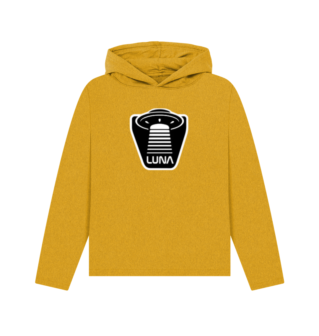 Sunflower Yellow Womens Relaxed Fit 'UFO BEAMED' REMILL Recycled Hoodie