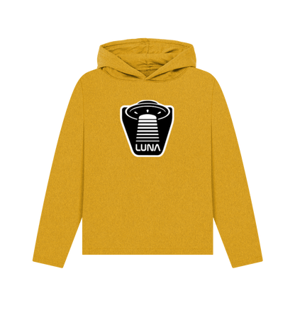 Sunflower Yellow Womens Relaxed Fit 'UFO BEAMED' REMILL Recycled Hoodie