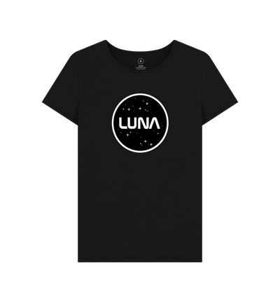 Black Recycled Printed T-Shirt Front